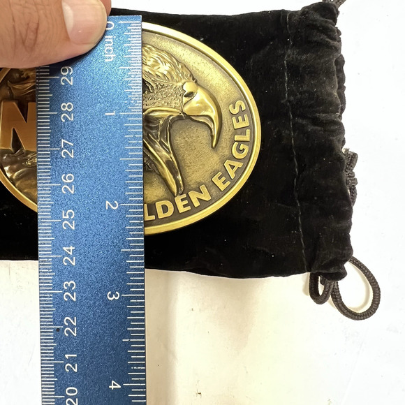 Vintage NRA Golden Eagles Belt Buckle With Box And Bag - Picture 6 of 6